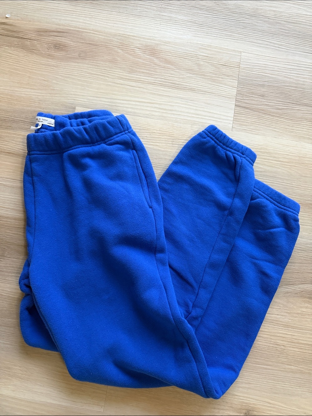 rag & bone Cobalt Blue Fleece Joggers